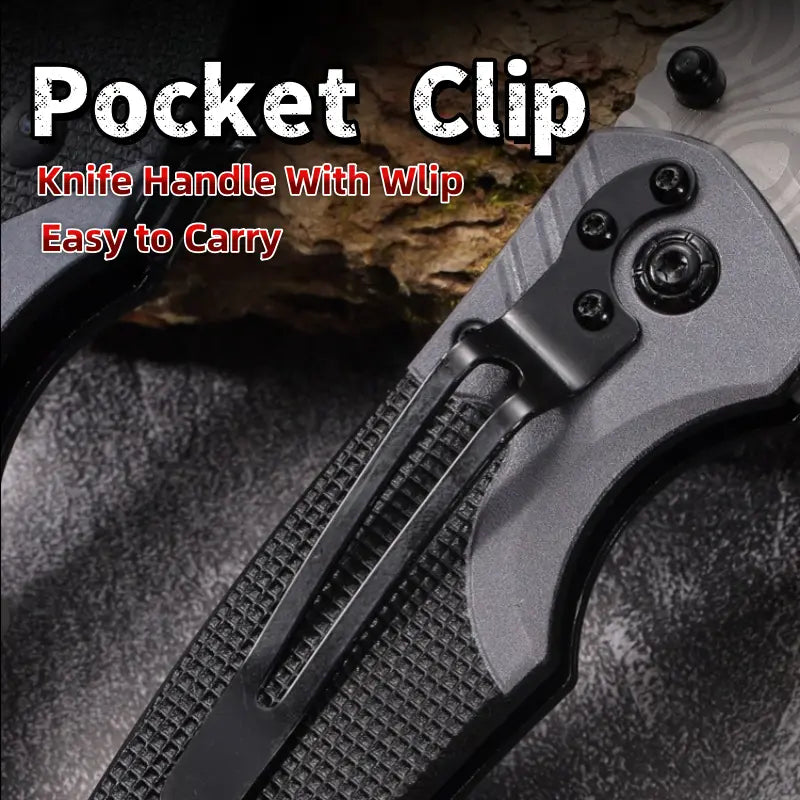 Stainless steel Multifunctional folding knife Glass Breaker, Seat Belt Cutter - EDC Sharp Folding Knives - Small Tool for Camping Hiking - Gifts for Men, Women Compact Folding Grip Knife
