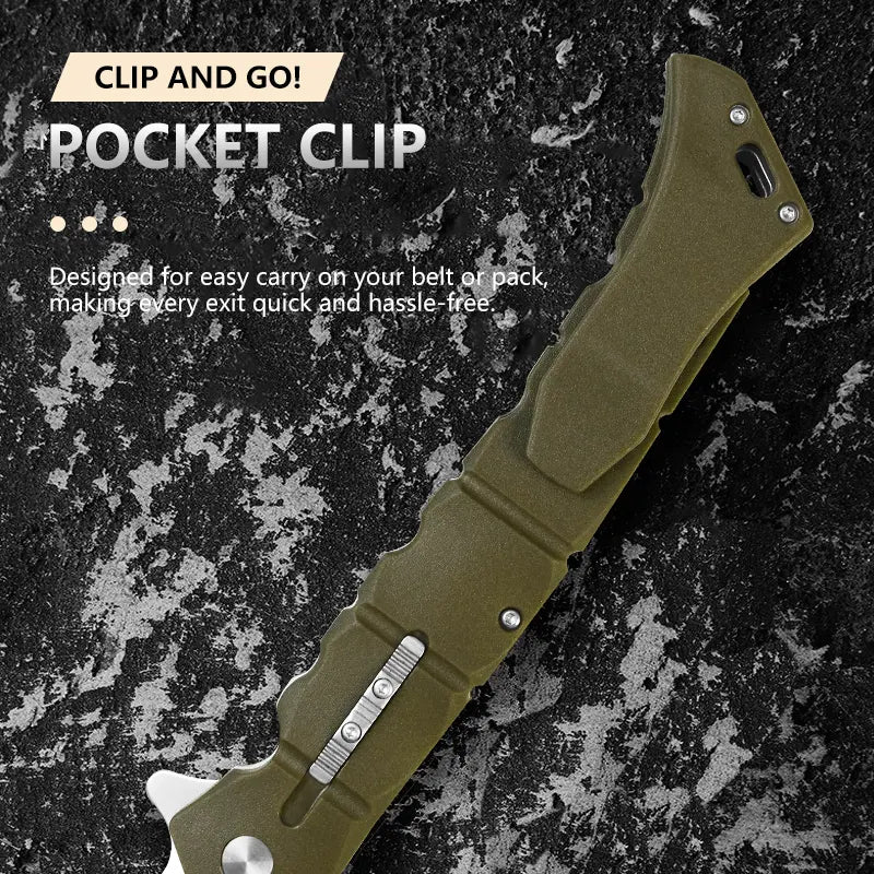 Multifunctional Outdoor Knife,Folding Knife for Camping/Hiking,Non-Slip Grip Knife,Lightweight Compact Knife for EDC,Multifunctional Tool, Men's gift