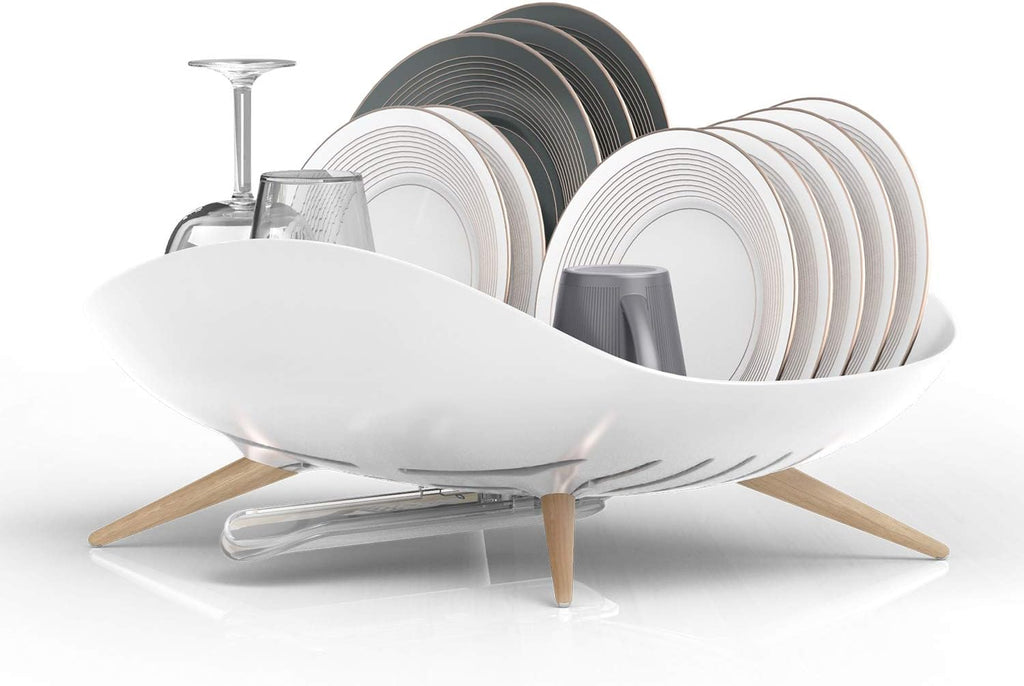 Premium Self-Draining Dish Drainer | Minimalist Anti-Rust Rack 🍽️