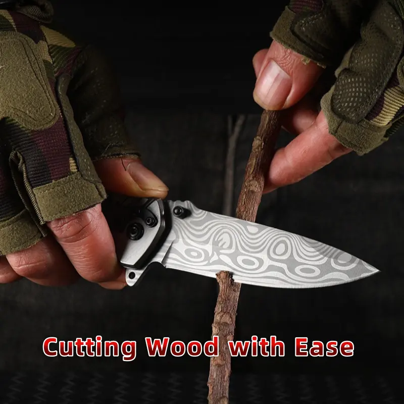Stainless steel Multifunctional folding knife Glass Breaker, Seat Belt Cutter - EDC Sharp Folding Knives - Small Tool for Camping Hiking - Gifts for Men, Women Compact Folding Grip Knife