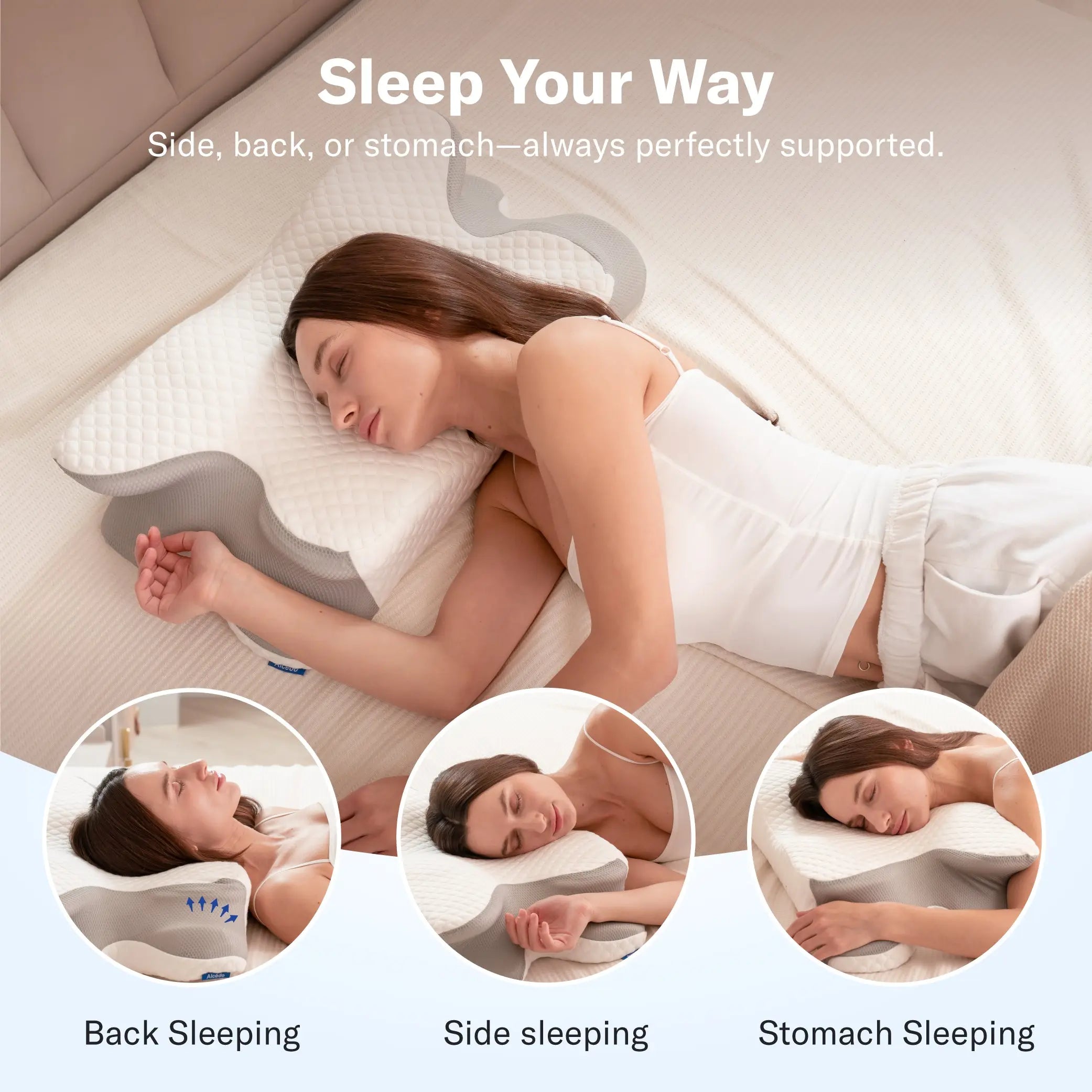 Ergonomic Cervical Pillow | Orthopedic Memory Foam for Neck Support 💤🌙